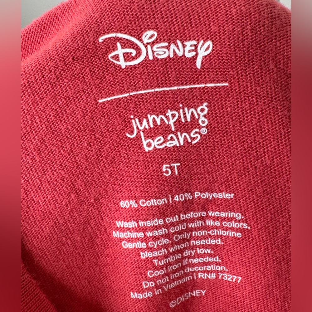 Mickey Mouse red shirt, Jumping Beans 5T - Picture 3 of 3